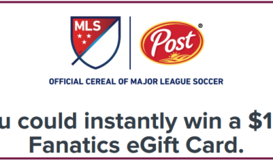 participating post cereal product for Major League Soccer