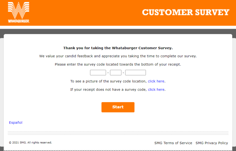 Whataburger Survey