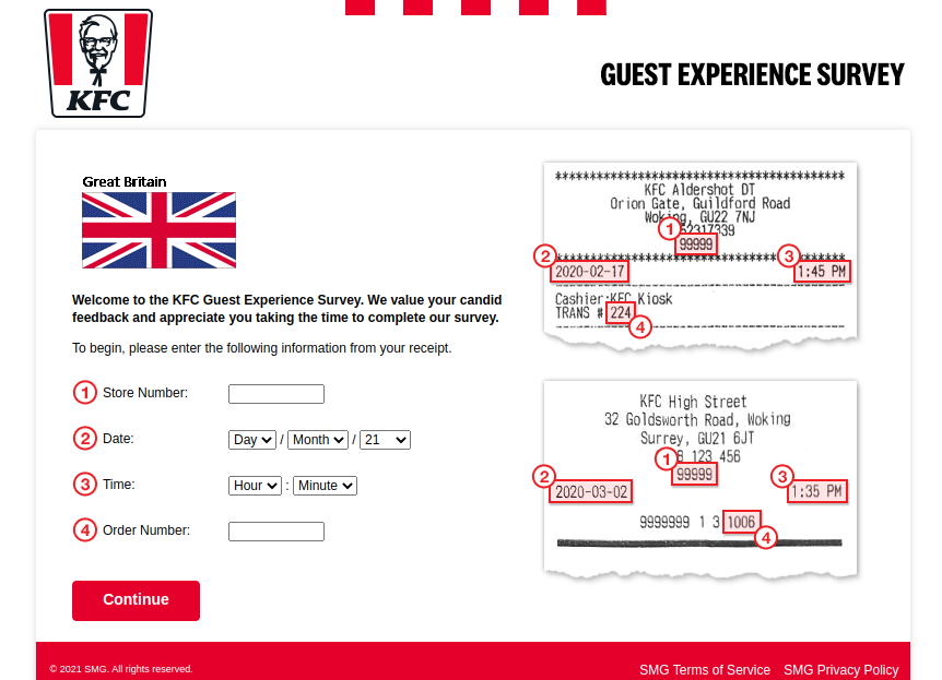 KFC Great Britain Survey