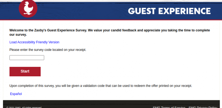 Zaxbys Guest Survey