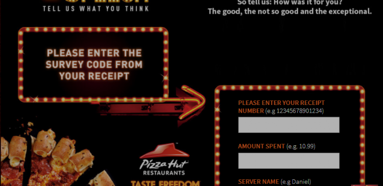 pizza hut uk survey logo