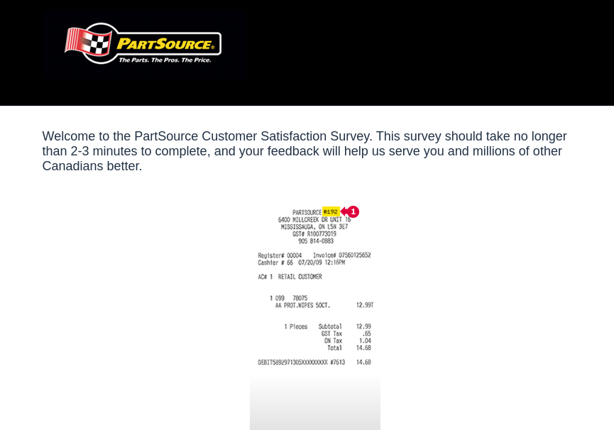 PartSource survey