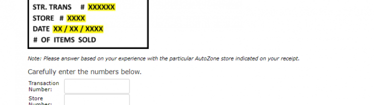 autozone survey logo